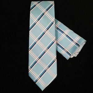 MEN'S FRATELLO WOVEN SLIM TIE AND POCKET SQUARE